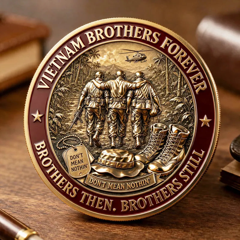 Vietnam Brothers Forever Commemorative Metal Medal