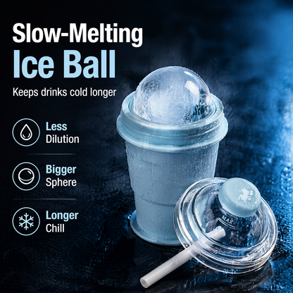 🧊✨ 3-in-1 Foldable Ice Ball Cup