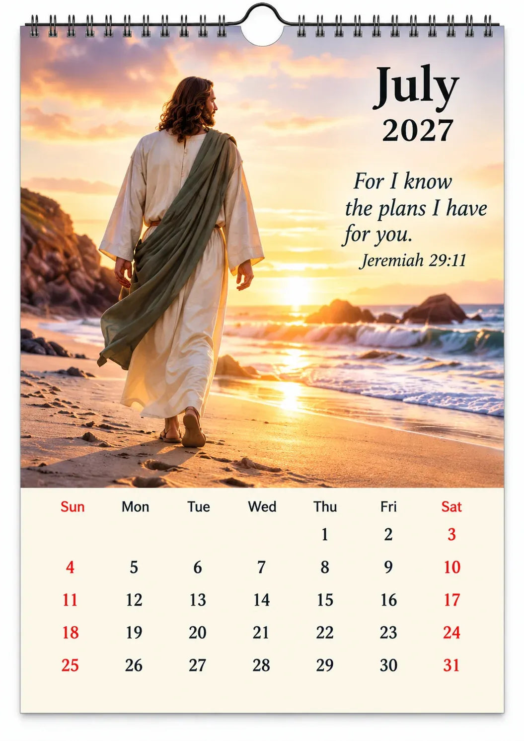 ✝️ 2027 Seasons of Faith Wall Calendar | 12 Months of Christian-Inspired Artwork, Peaceful Countryside Scenes & Shepherd Imagery for Home, Prayer Spaces & Meaningful Gifts 🌿