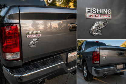 🔥LAST DAY 49% OFF- 🎣 Fishing Special Edition Premium 3D Metal Vehicle Emblem Badge