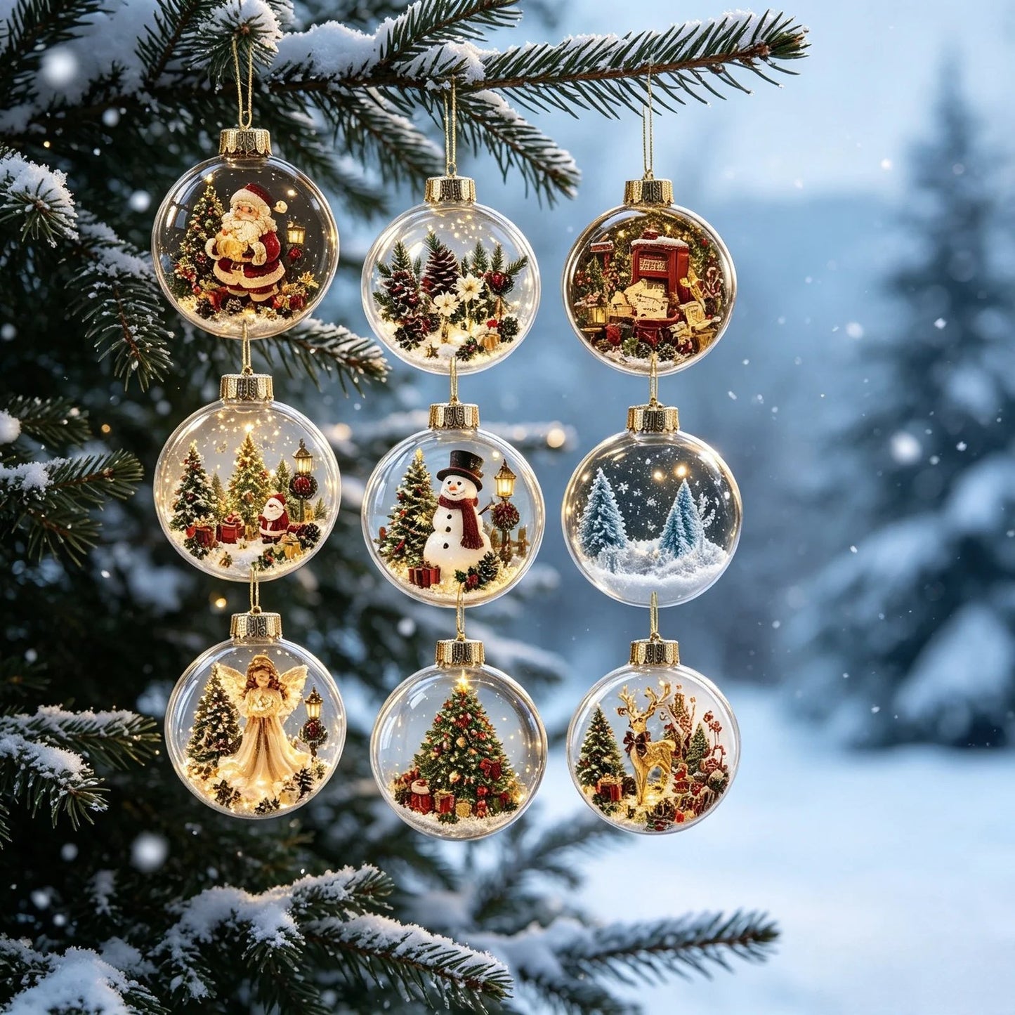 🎄 24-Day Christmas Mystery Ornament Advent Calendar