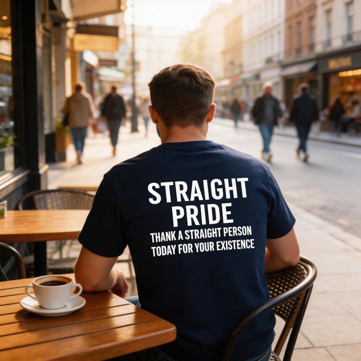 🏆Last Day Promo: 67% OFF 👕😄 Straight Pride Graphic Tee – Funny Unisex Cotton T-Shirt