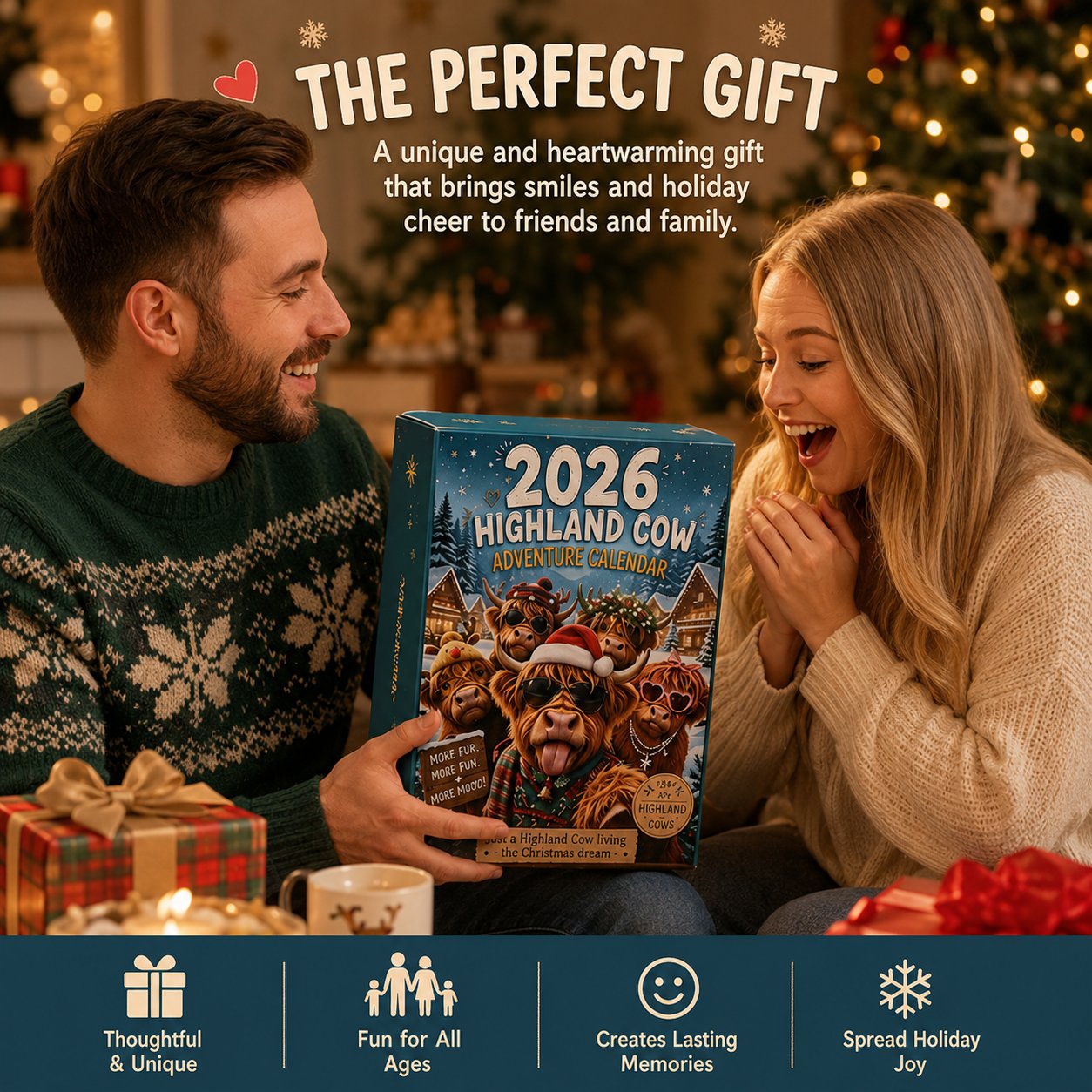 🔥Last Day 49% OFF - 🐂🎁2026 Highland Cow Advent Calendar | Every Day Brings New Surprises(📦Buy 2 Free Shipping)