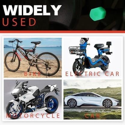(🔥3rd Anniversary Sale) - Fluorescent Tire Valve Caps