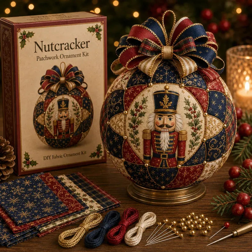 ⏳ Last Day 49% OFF – 🎄Beginner-Friendly DIY Christmas Patchwork Ornament Kit Collection💕