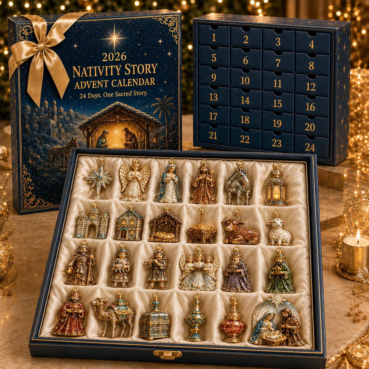 ✨ 2026 Nativity Story Christmas Advent Calendar | 24 Keepsake Ornaments Inspired by the Sacred Journey to Christmas 🎄🙏