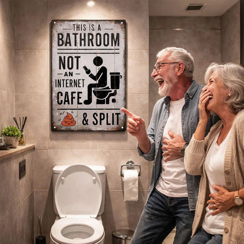 Funny Bathroom Wall Decor - 🚽 This Is a Bathroom, Not an Internet CAFE