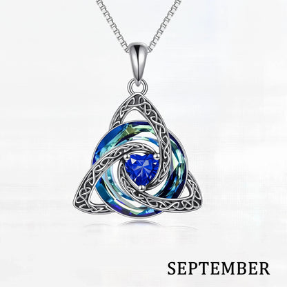 ♾️💖Birthstone Celtic Knot Necklace with cards