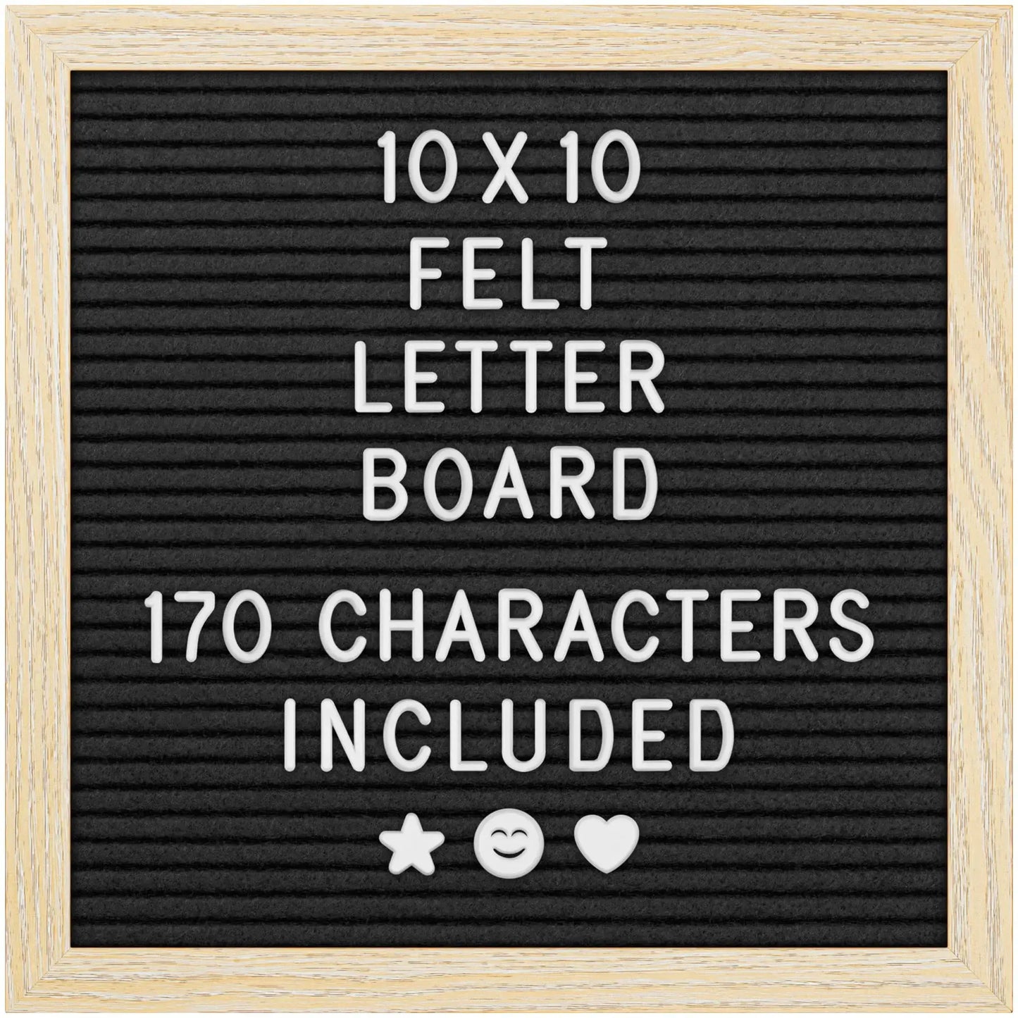Felt Letter Board - 170 Letters, Numbers and Emojis for Celebrations & Announcements