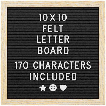 Felt Letter Board - 170 Letters, Numbers and Emojis for Celebrations & Announcements