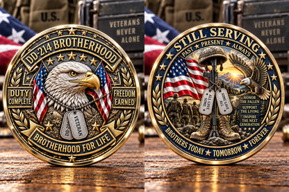 DD-214 Brotherhood Veteran Commemorative Medal