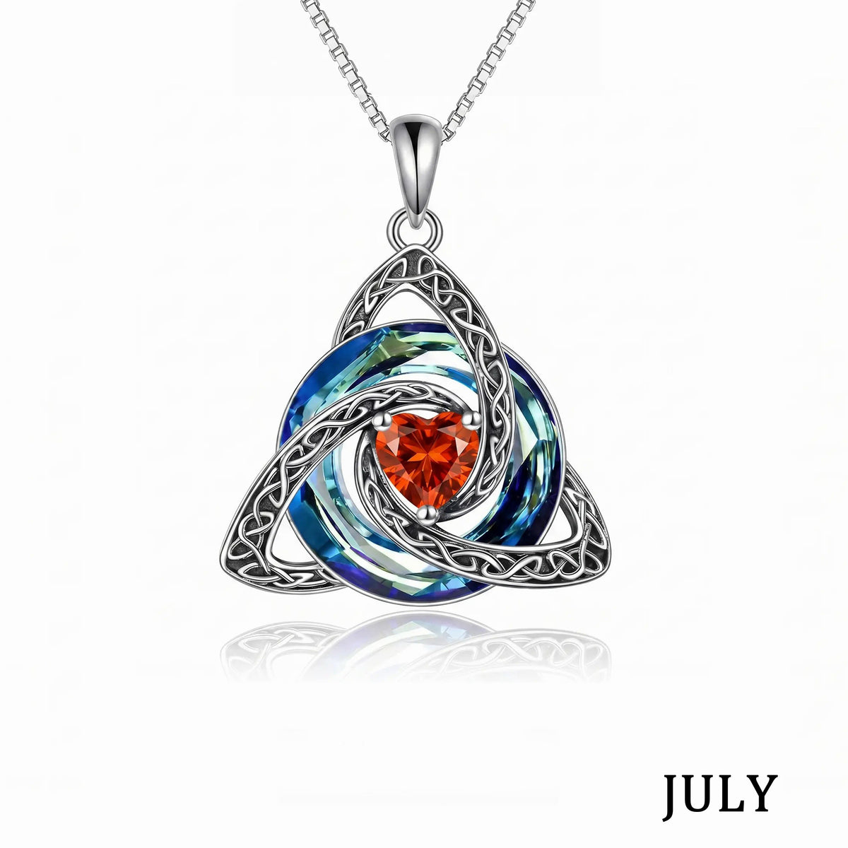 ♾️💖Birthstone Celtic Knot Necklace with cards