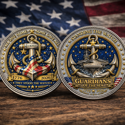 🏆Last Day Promo: 49% OFF! 🎖️U.S. “Guardians of the Sea” Challenge Coin