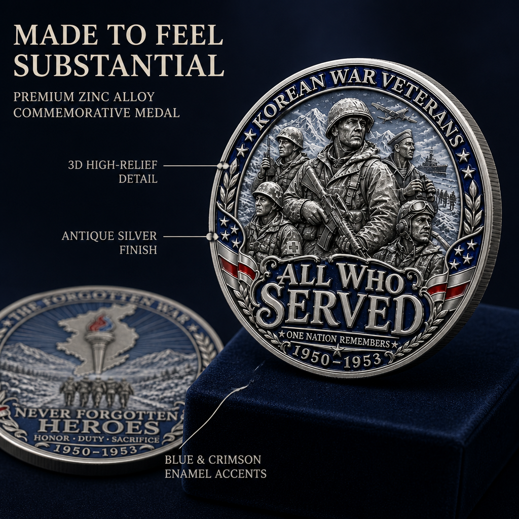 Korean War Veterans 1950-1953 Commemorative Metal Medal