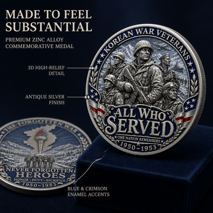 Korean War Veterans 1950-1953 Commemorative Metal Medal