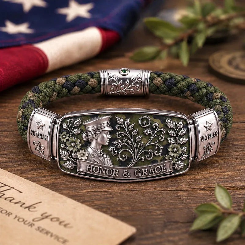 Honor & Grace Women Veteran Bracelet