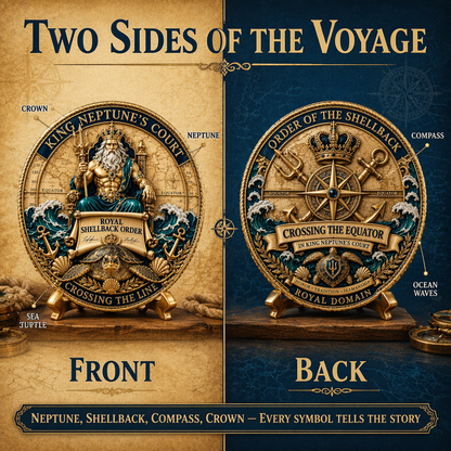 King Neptune’s Court – Crossing the Equator Commemorative Metal Medal