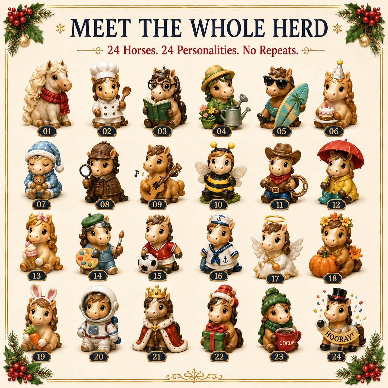 ⏰Limited Stock 50% OFF - 🎄 🐴2026 Horse Advent Calendar | 24 Days of Horse Magic🎁(📦Buy 2 Free Shipping)