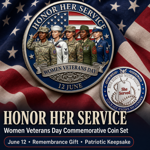 🔥Last Day 50% OFF 🔥Women Veterans Day Commemorative Coin - "Honor Her Service" 🎖️