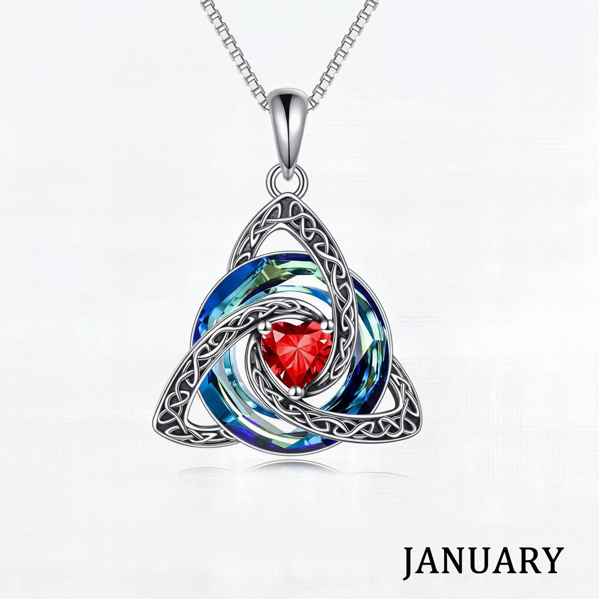 ♾️💖Birthstone Celtic Knot Necklace with cards