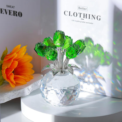 🔥Hot Sale 70% OFF💖💎Crystal Colorful Rose Flower Vase