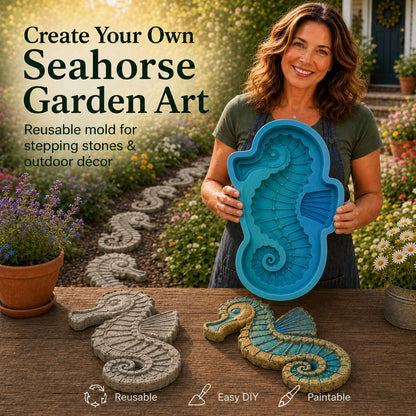 💥 LAST DAY 50% OFF - 🌊 Reusable Ocean Theme Garden Art Mold – Make Your Garden Truly One of a Kind