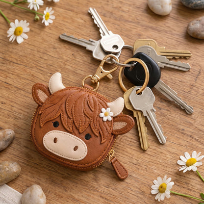 💖Little Treasures Animal Keychain Pouch & Message Card