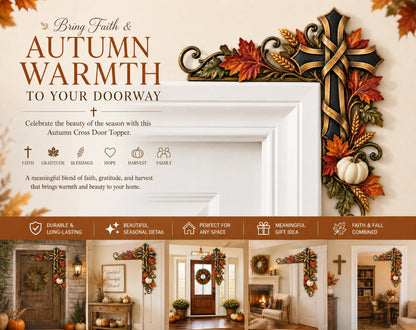 🍁Autumn Door Corner Topper – Harvest & Faith Home Decor