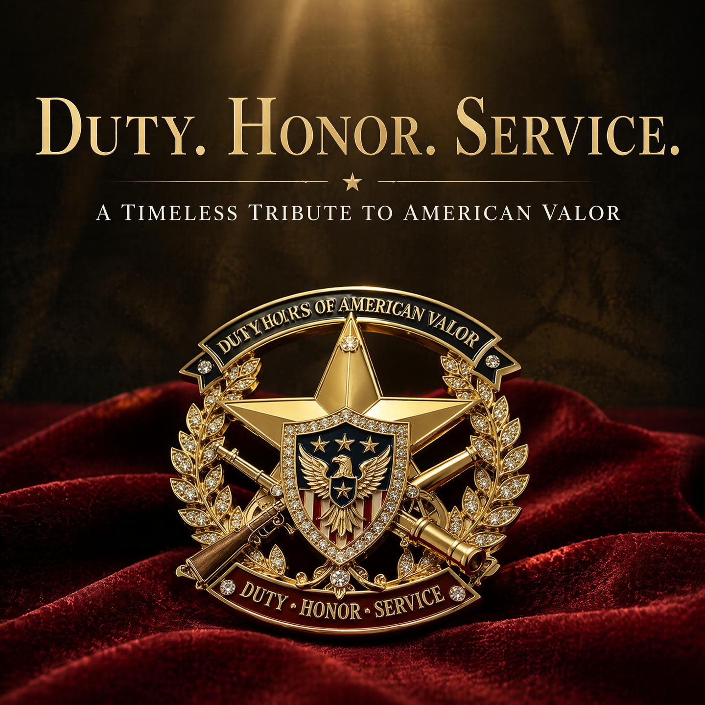 The "American Valor" 250th Anniversary Commemorative Heirloom | Tribute to Duty, Honor & Service 🇺🇸🦅