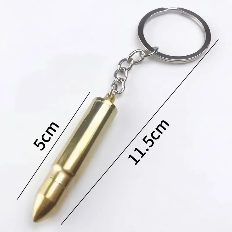 🔥Last Day 49% OFF-Army Style Metallic Bullet Keychain