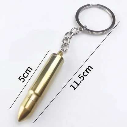 🔥Last Day 49% OFF-Army Style Metallic Bullet Keychain