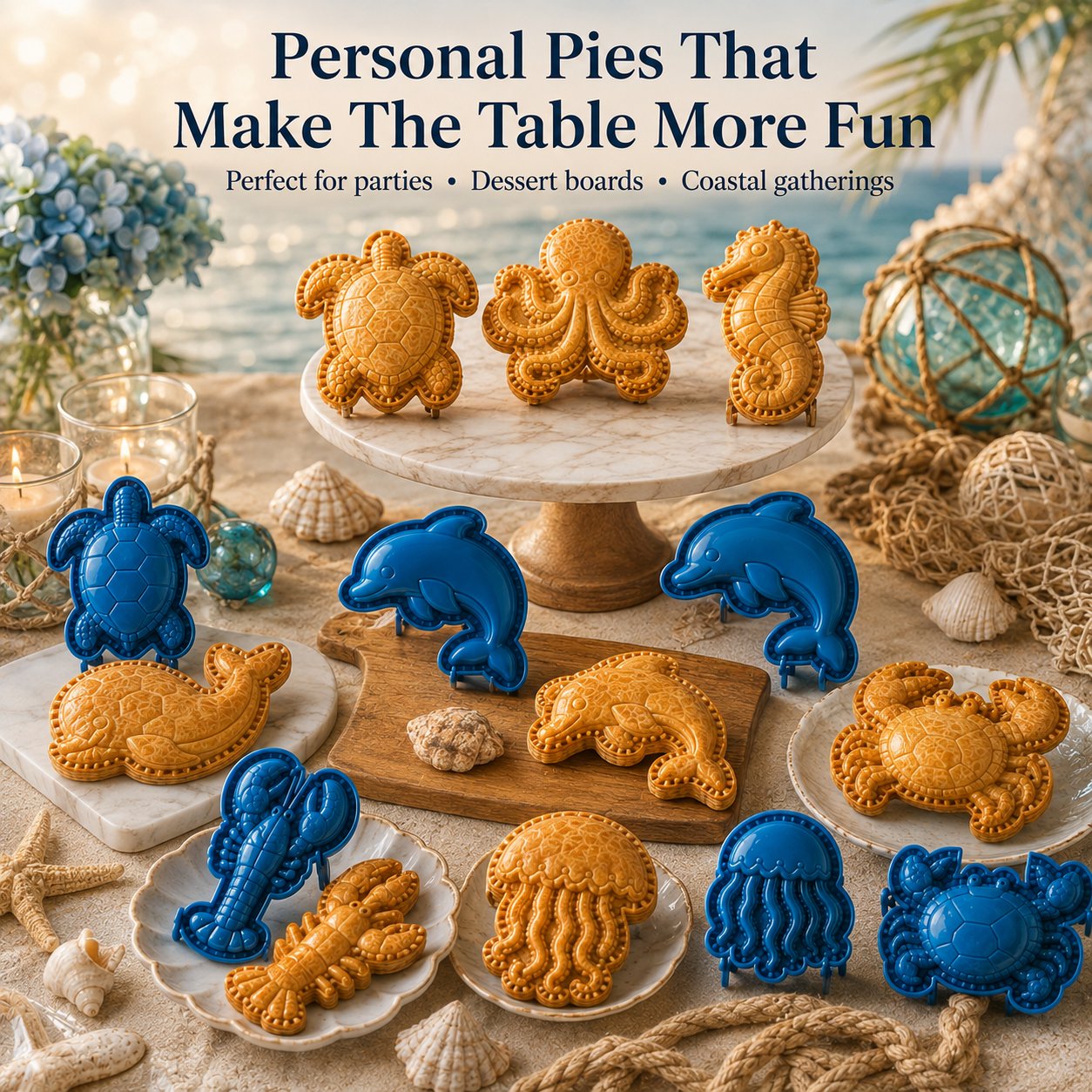 🔥HOT SALE🔥⏳ Last Day 50% OFF – 🌊 8-Design Ocean Filled Pie Press Collection | Reusable Hinged Molds for Cutting, Filling, Shaping & Sealing Marine-Themed Hand Pies 🥧✨