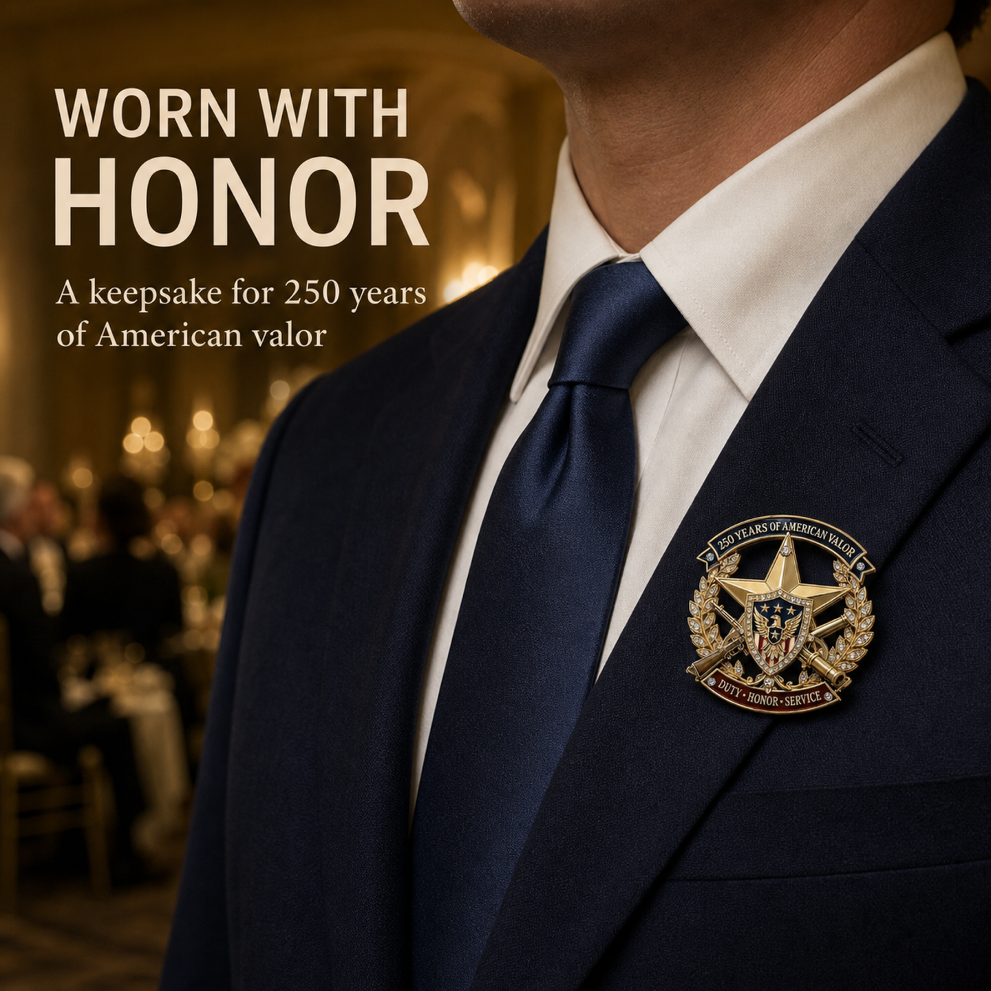 The "American Valor" 250th Anniversary Commemorative Heirloom | Tribute to Duty, Honor & Service 🇺🇸🦅