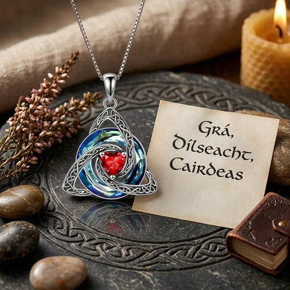 ♾️💖Birthstone Celtic Knot Necklace with cards