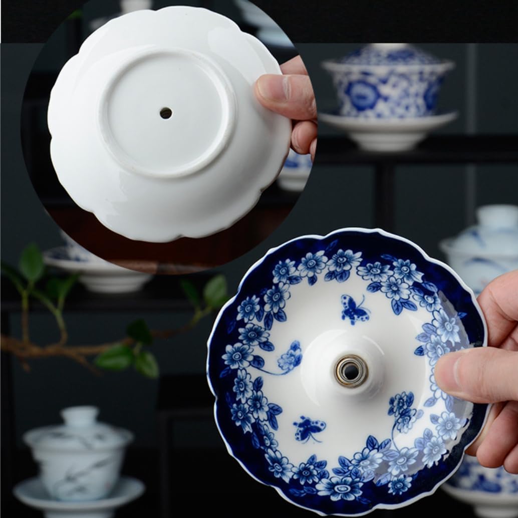 🍵5 Thousand Years Blue and White Porcelain Umbrella Tea Infuser Set