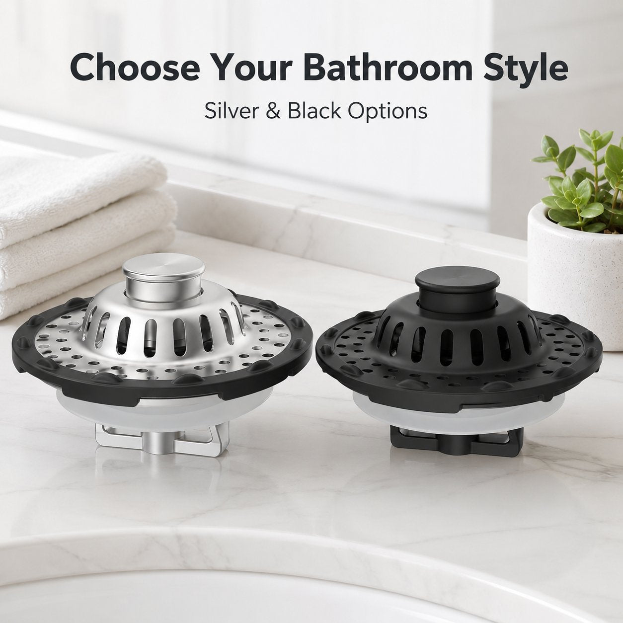 🛁Anti-Clog Drain Protector for Hair & Small Items