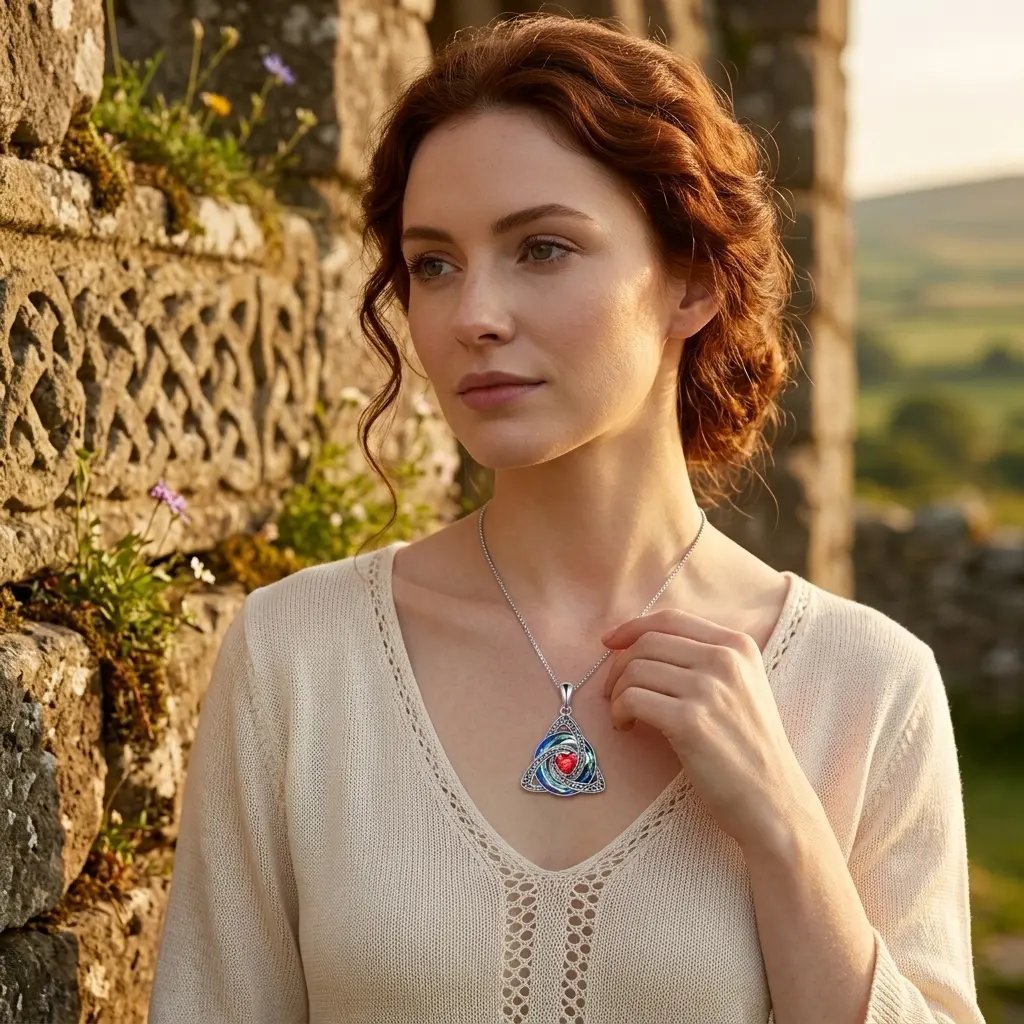 ♾️💖Birthstone Celtic Knot Necklace with cards