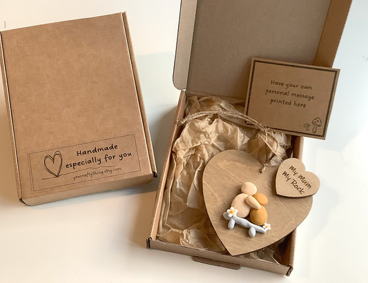 My Mum My Rock, wooden hanging ornament, Handmade, Gift for Mum