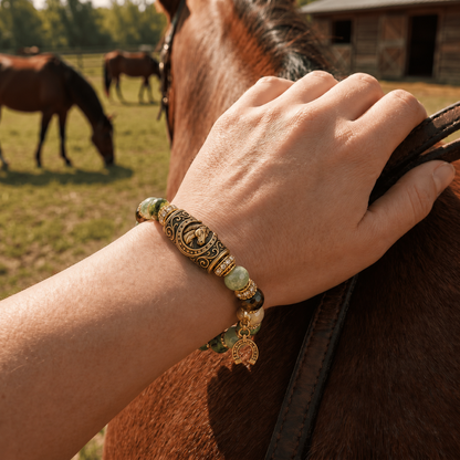 🐎 Western Horse Guardian Crystal Bracelet