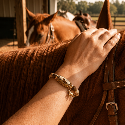 🐎 Western Horse Guardian Crystal Bracelet