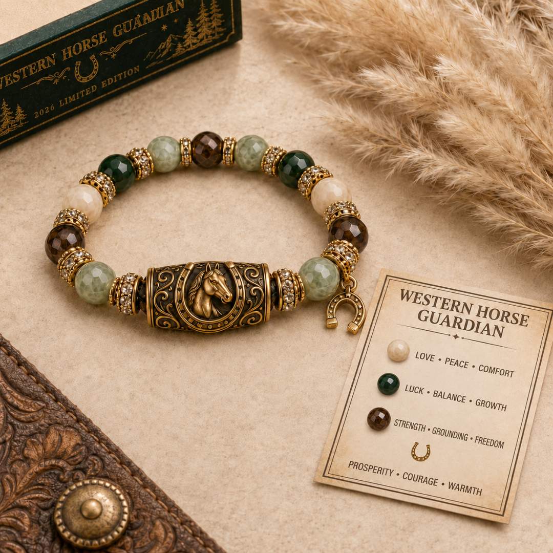 🐎 Western Horse Guardian Crystal Bracelet