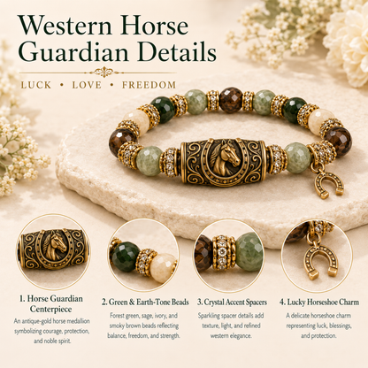 🐎 Western Horse Guardian Crystal Bracelet