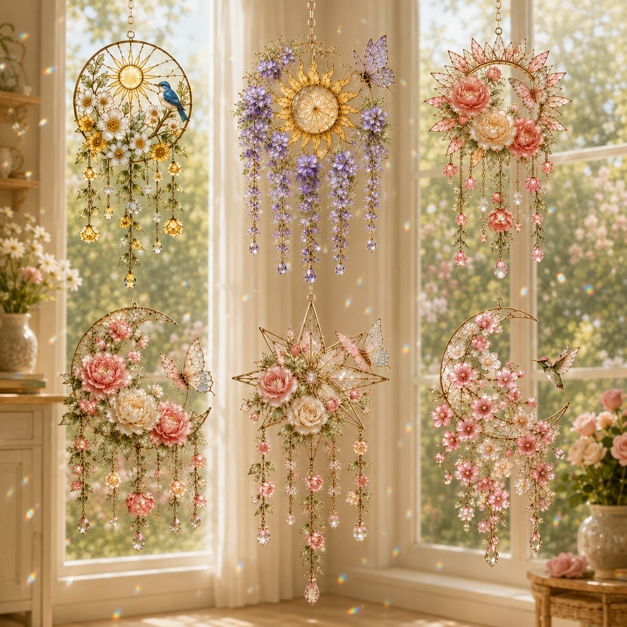 🔥Last Day 50% OFF - 🌸Crystal Garden Suncatcher