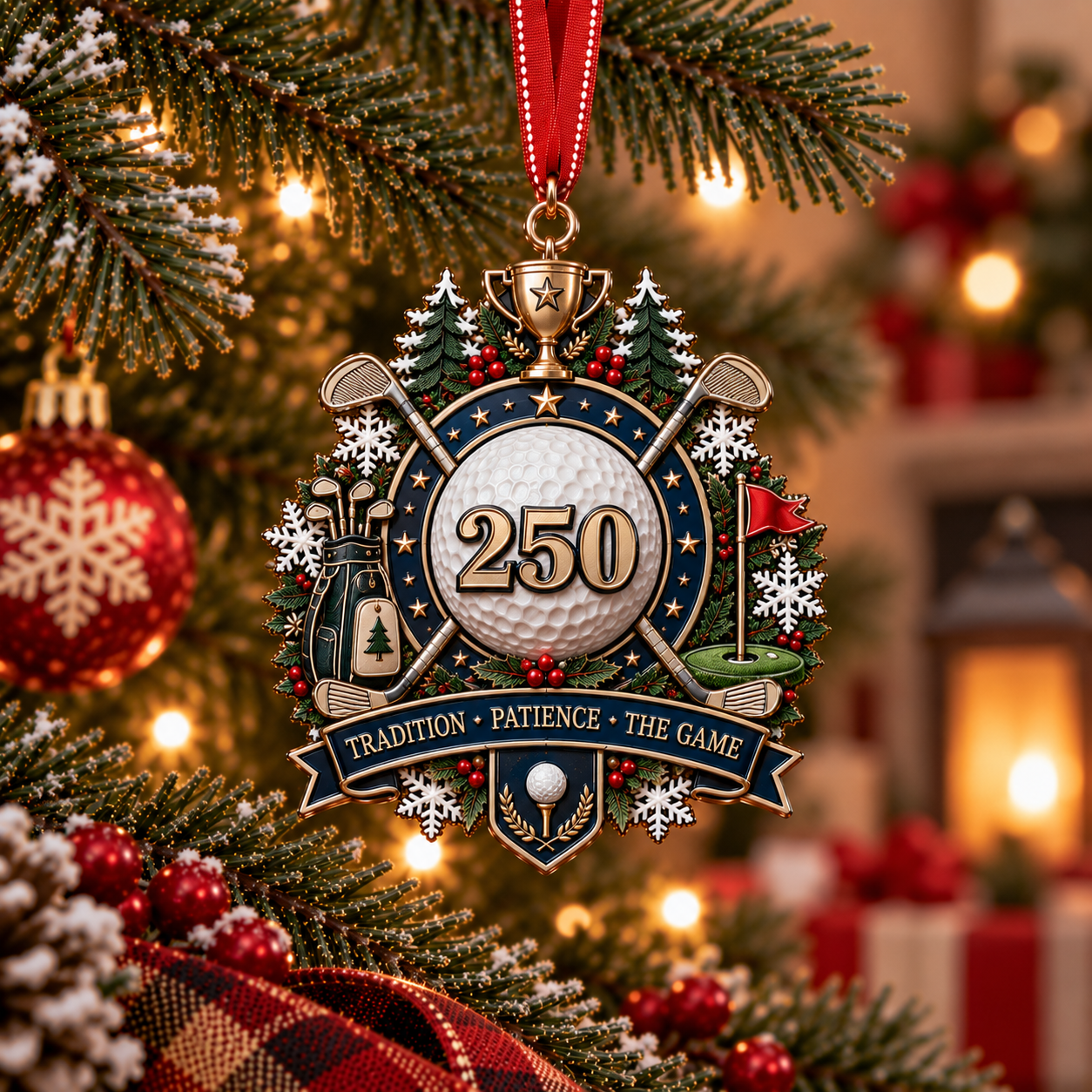 🏆 250th Anniversary Sports Heritage Christmas Ornaments – Keepsake Gifts for Sports Fans 🎄