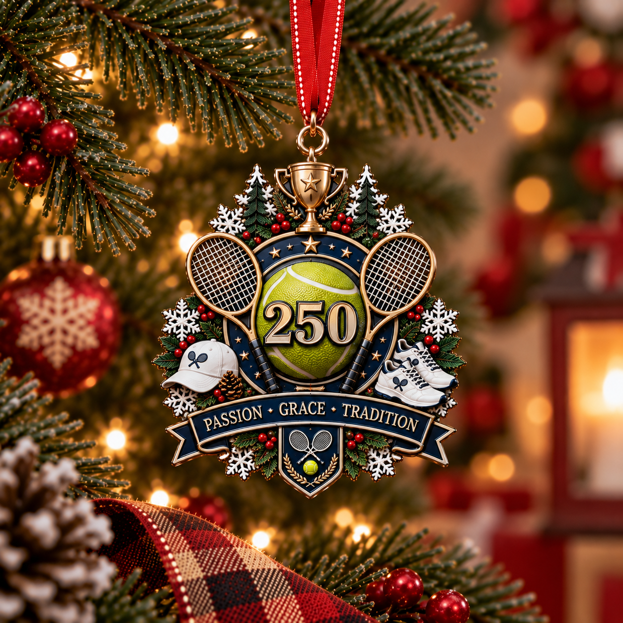 🏆 250th Anniversary Sports Heritage Christmas Ornaments – Keepsake Gifts for Sports Fans 🎄