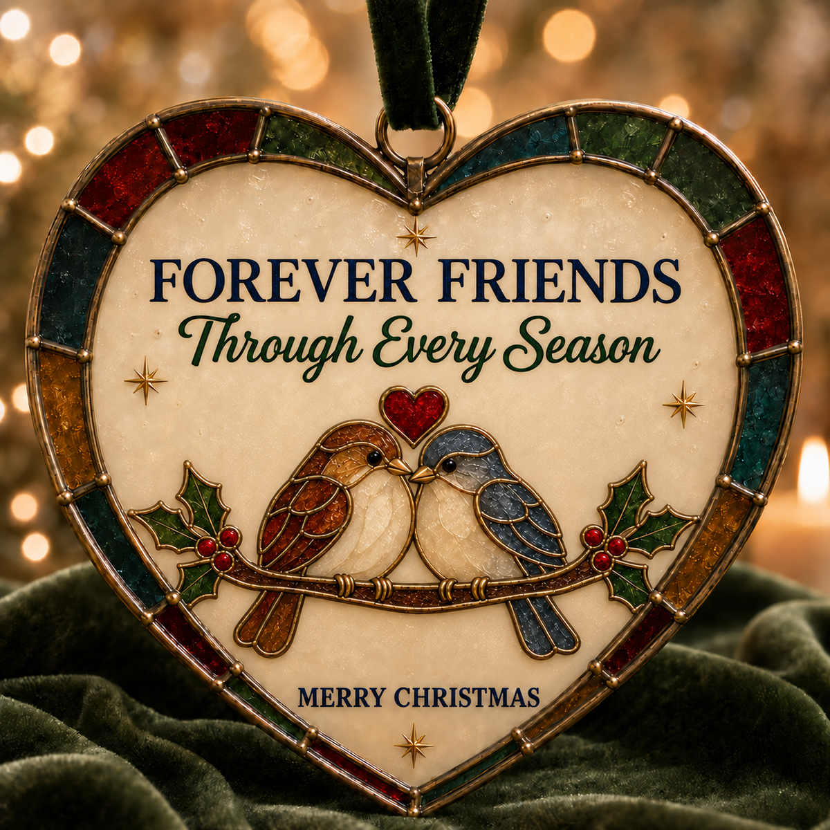 Friendship Heart Christmas Ornament ❤️🎄
