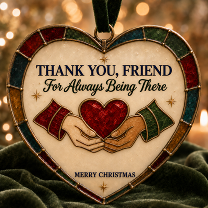 Friendship Heart Christmas Ornament ❤️🎄