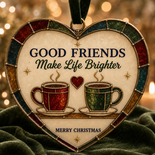 Friendship Heart Christmas Ornament ❤️🎄