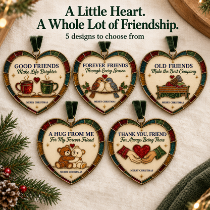 Friendship Heart Christmas Ornament ❤️🎄