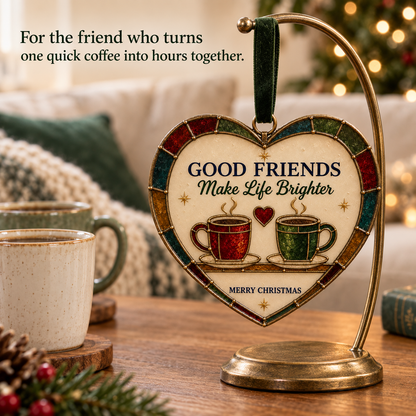 Friendship Heart Christmas Ornament ❤️🎄